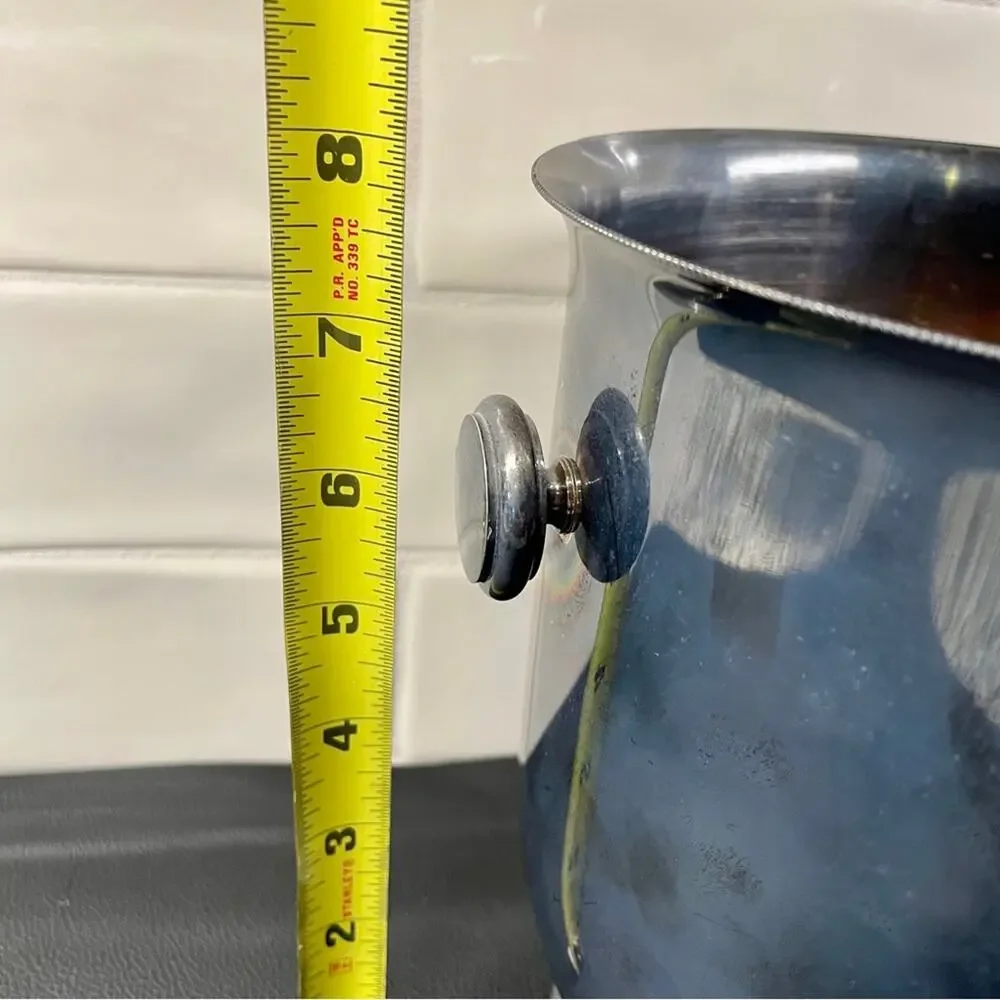 William Adams Italy Silverplate Champagne Bucket Vintage Wine Cooler Ice Bucket